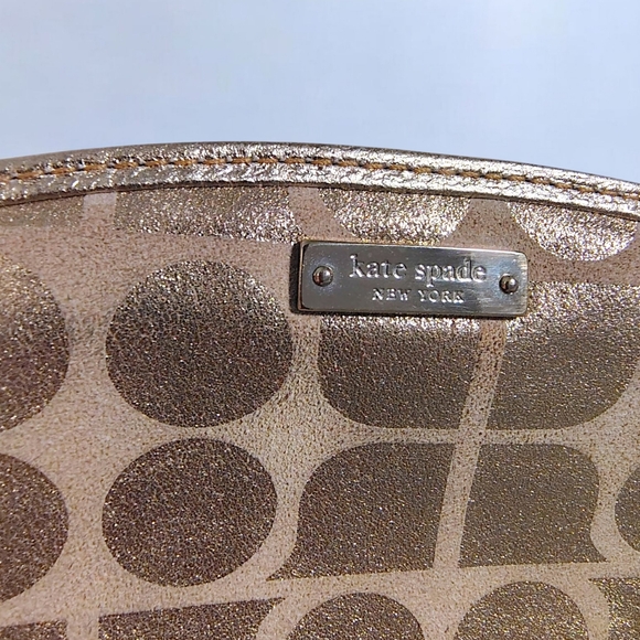 Kate Spade Gold Cosmetic Bag Set - Picture 4 of 7
